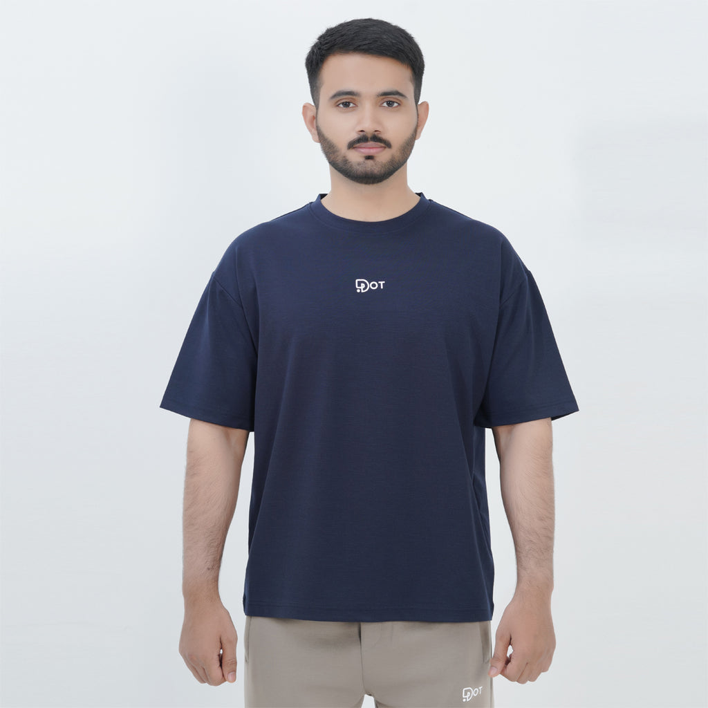 Essential Slub Tee | Navy
