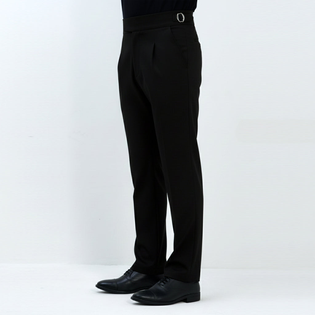 ITALIAN COLLAR GURKHA PANT BLACK