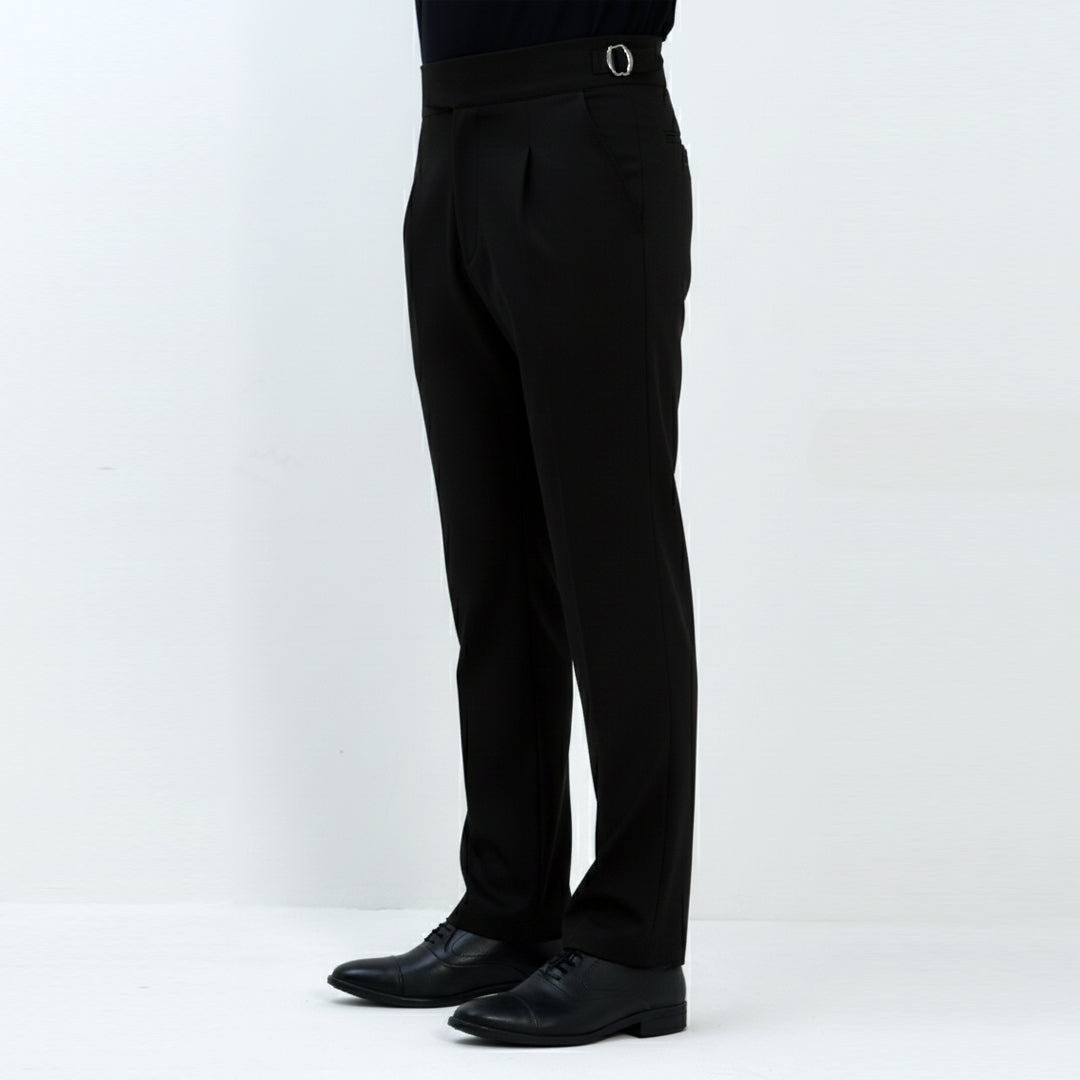 ITALIAN COLLAR GURKHA PANT BLACK