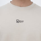 SLUB BAGGY T-SHIRT BEIGE SUPER SOFT