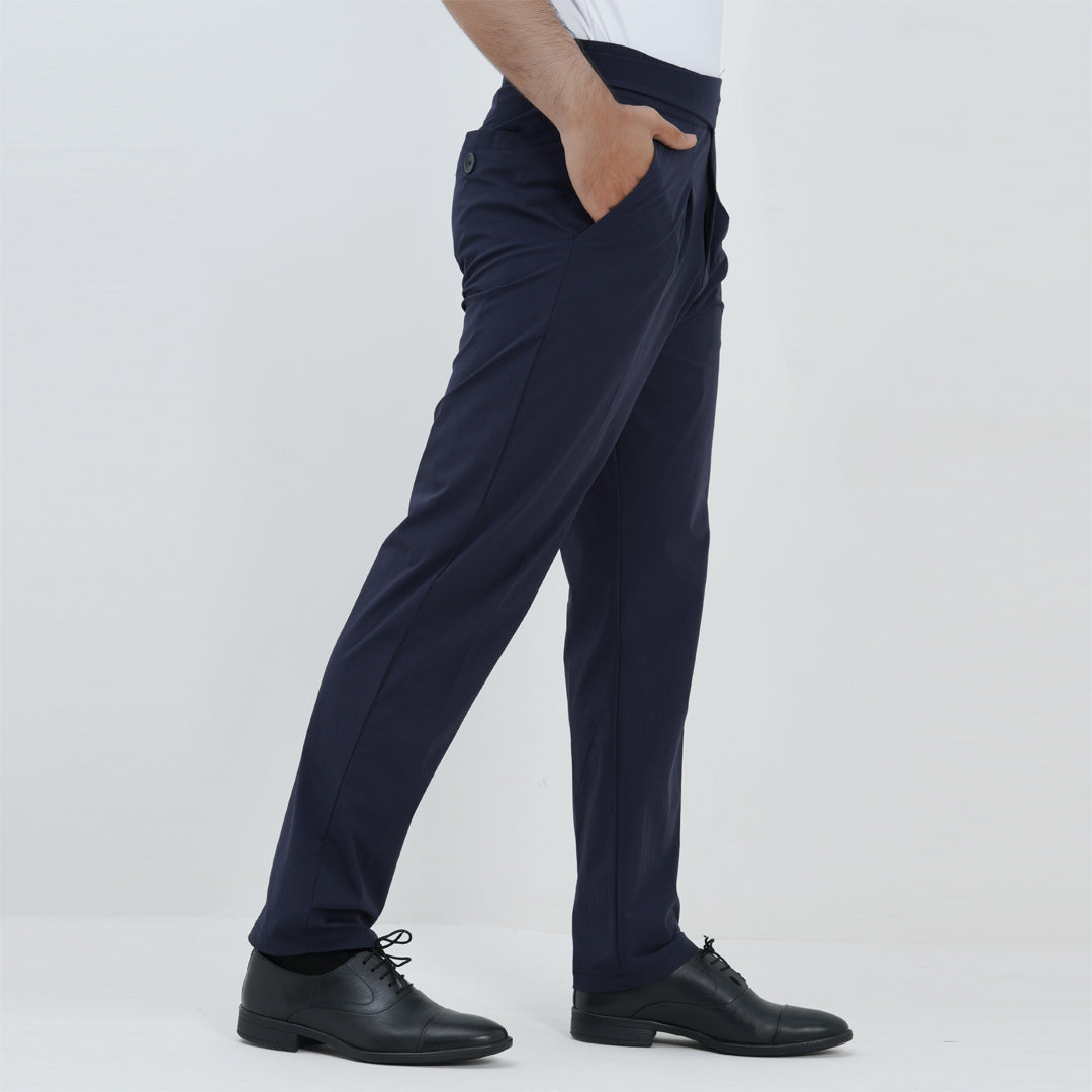 ITALIAN COLLAR GURKHA PANT NAVY