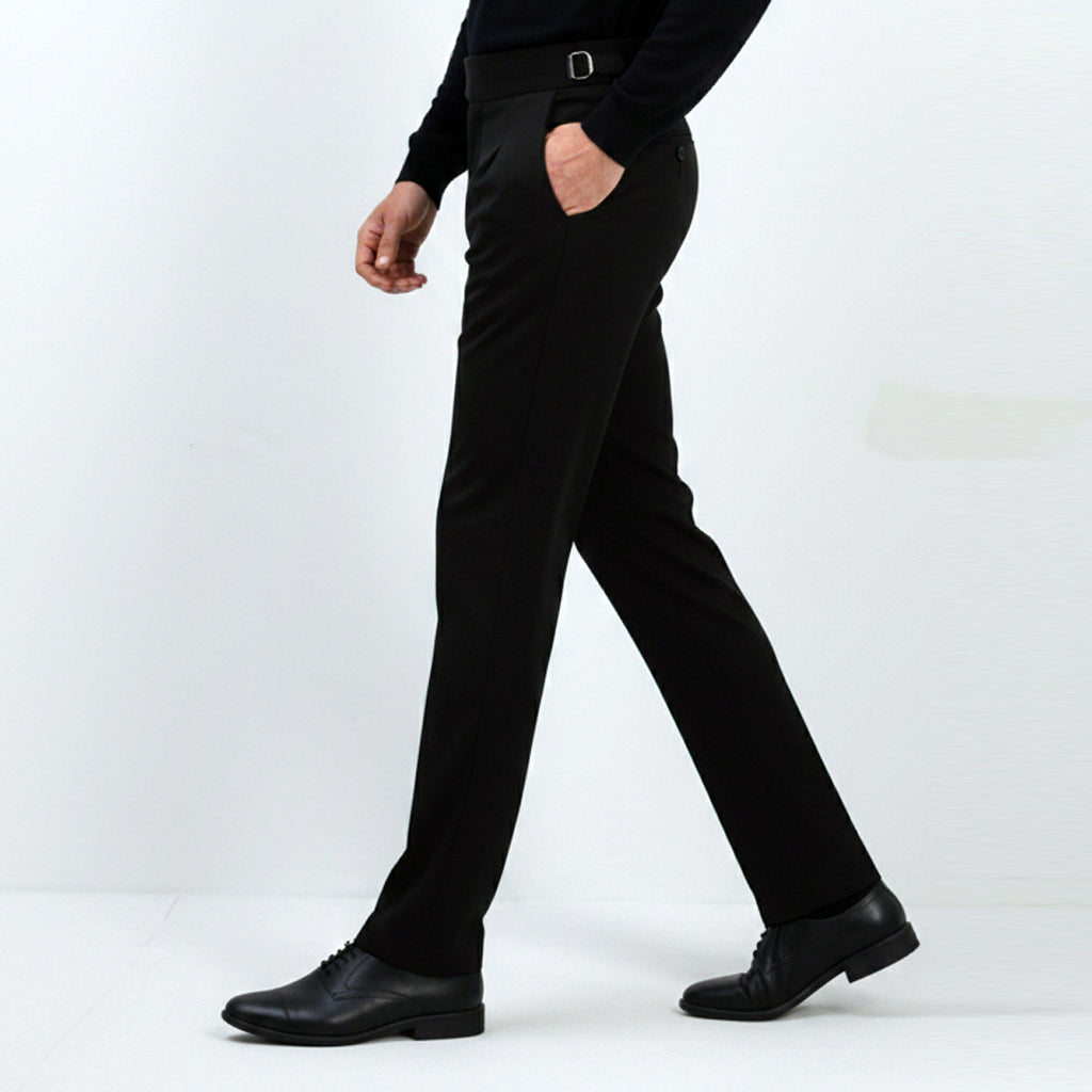 ITALIAN COLLAR GURKHA PANT BLACK