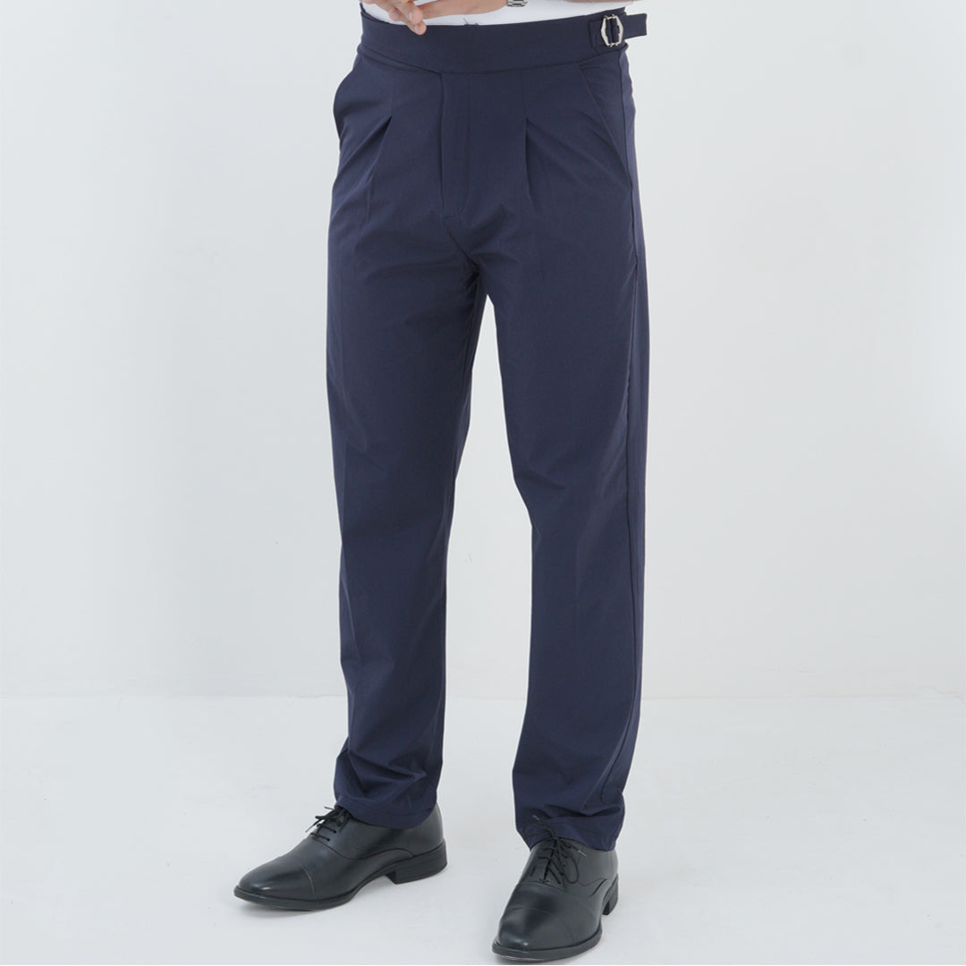 ITALIAN COLLAR GURKHA PANT NAVY