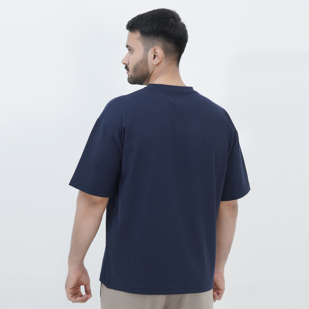 Essential Slub Tee | Navy