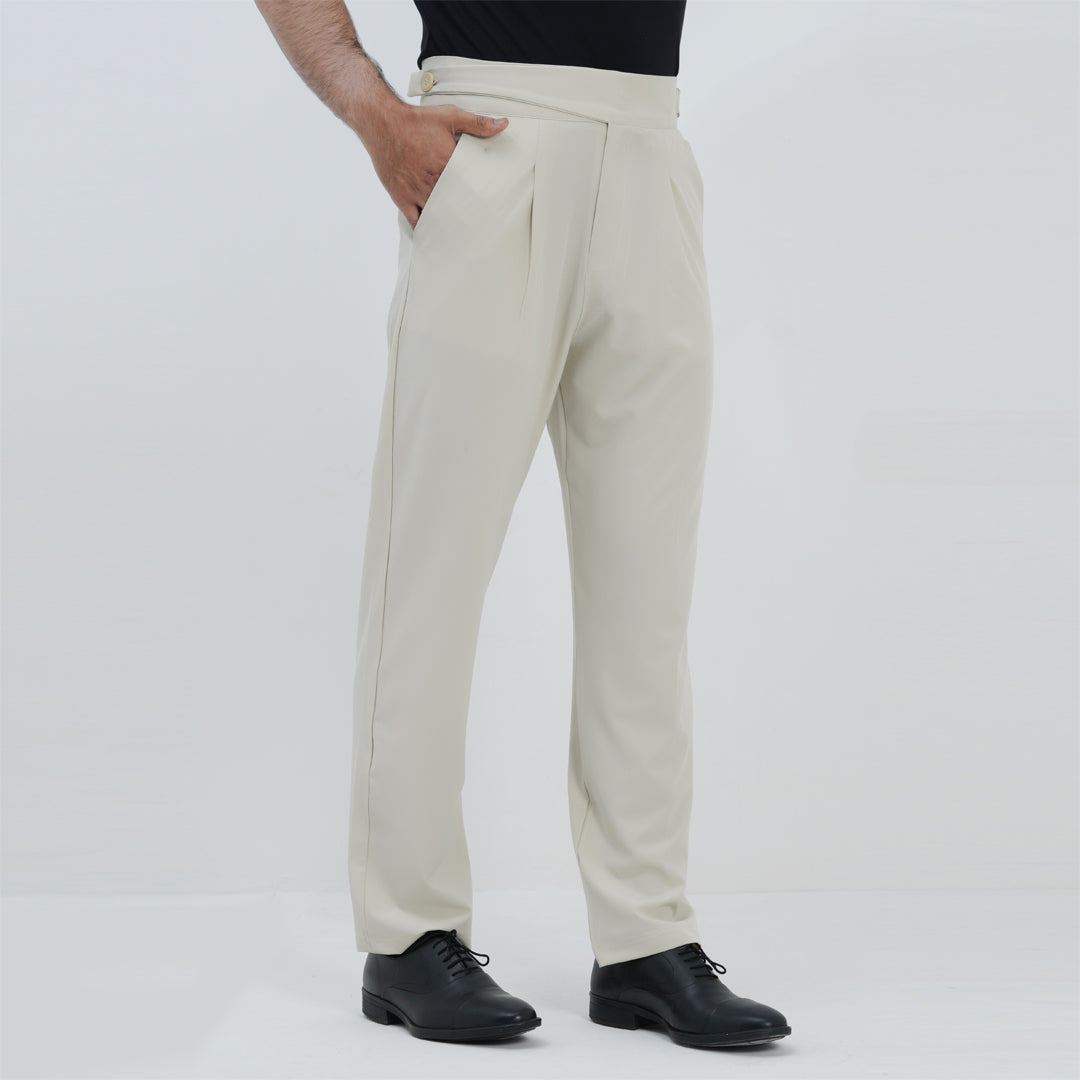 ITALIAN COLLAR GURKHA PANT LT.BEIGE