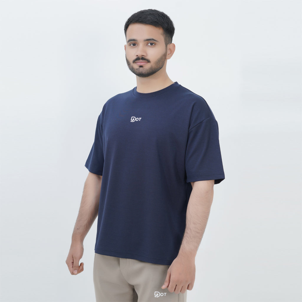 Essential Slub Tee | Navy