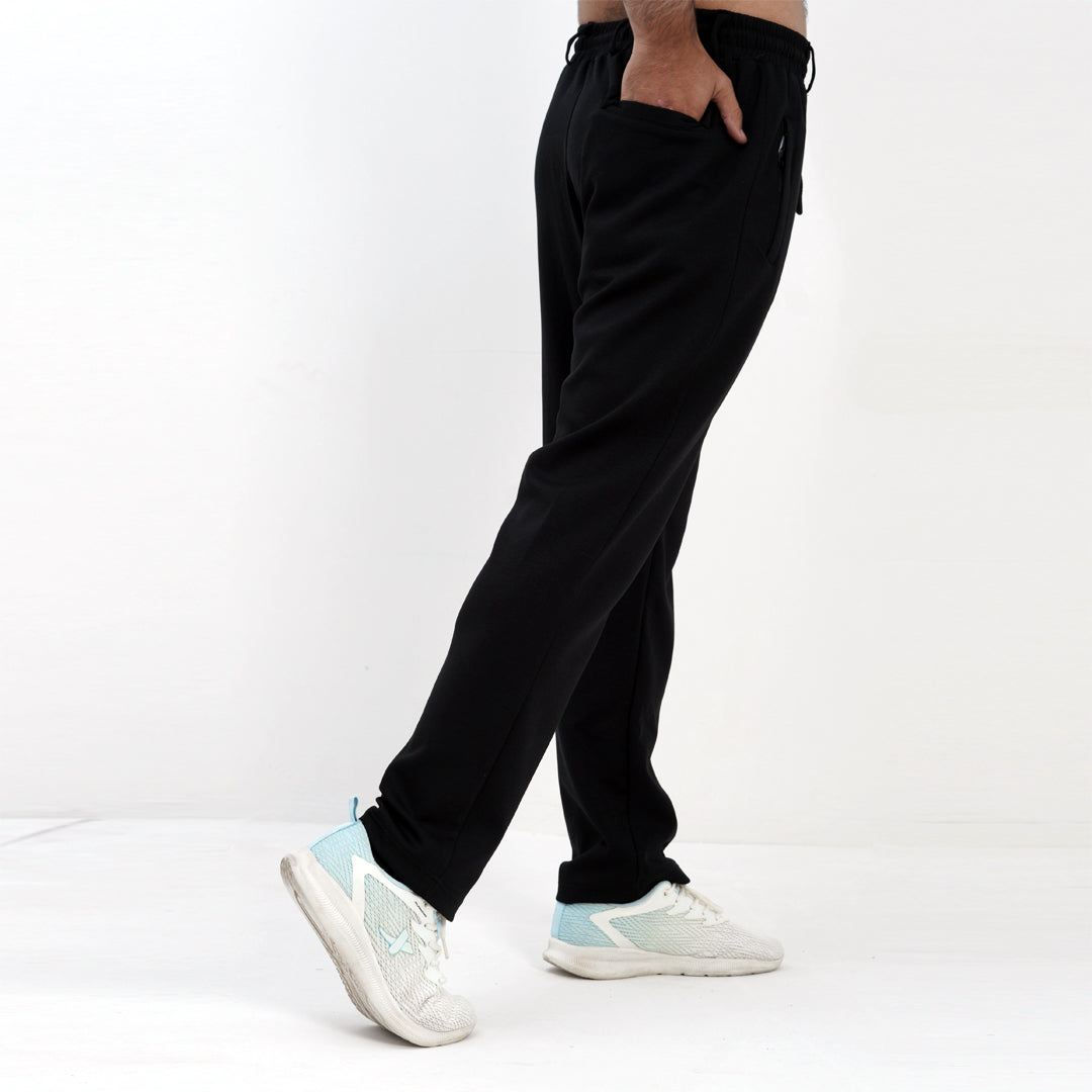 VISCOSE COMFY BLACK NORMAL BAGGY TROUSER PANT