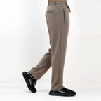 VISCOSE COMFY KHAKI NORMAL BAGGY TROUSER PENT
