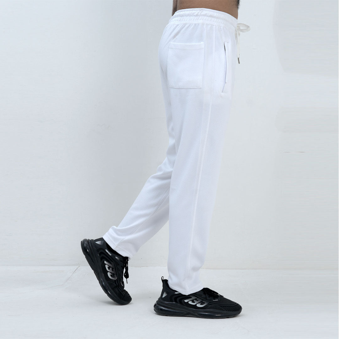 HONEYCOMB SELF WHITE TROUSER