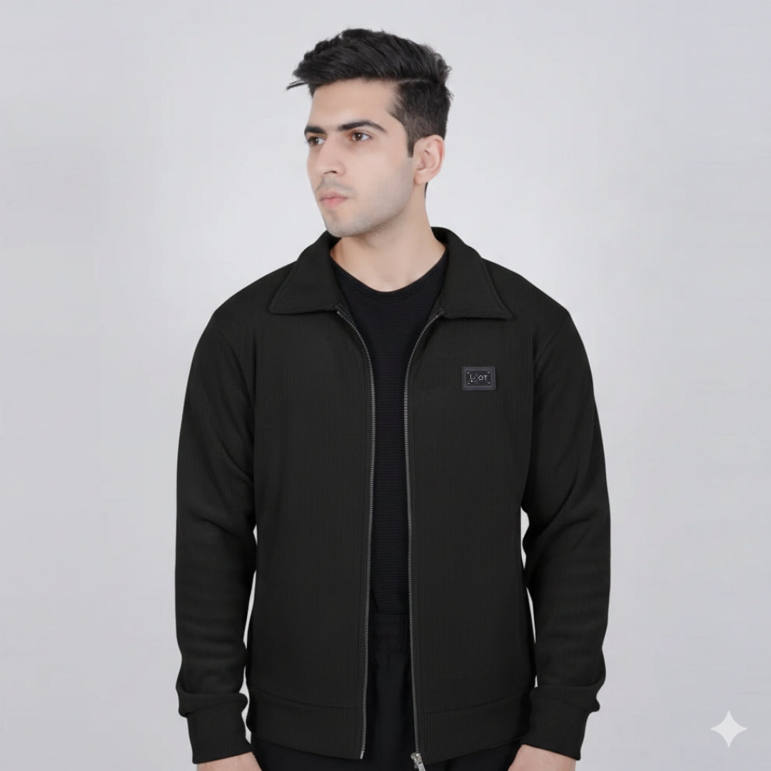 Premium Harrington Corduroy Jacket | Black